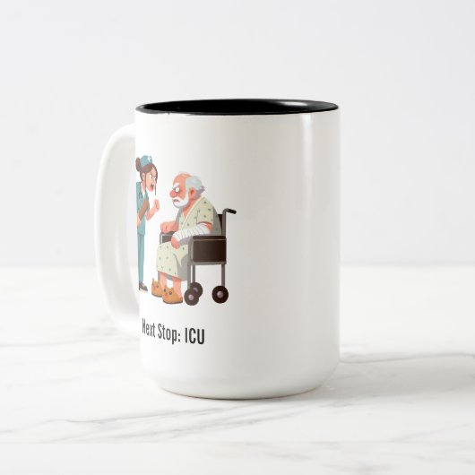 Volgend artikelOudere patiënt ontmoet vleermuisdra Tweekleurige Koffiemok (Voorkant links)