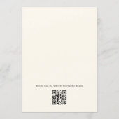 Volgend Hoofdstuk Begint QR Code Bruidsfeest Kaart (Achterkant)