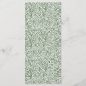 Volgend Hoofdstuk Florale Salie Groene Bruidsborre Menu (Achterkant)