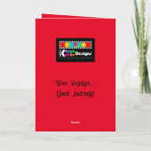 Volgend jaar in Jeruzalem Bagage wenskaart Kaart (Achterkant)