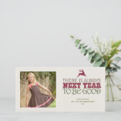 Volgend jaar is er altijd goed - Kerstmis Feestdagenkaart (Staand voorkant)
