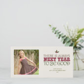 Volgend jaar is er altijd goed - Kerstmis Feestdagenkaart (Staand voorkant)