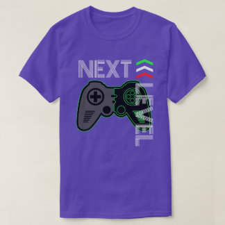Volgend Niveau Videospel Neon Groene Controller T-shirt