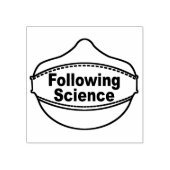 Volgend Science Mask 2x2" rubberen stempel (Afrduk)