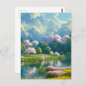 Volgend symfonie van de kleuren van de Natuur Briefkaart (Voorkant / Achterkant)