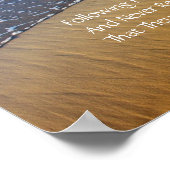 Volgend voetstappen Modern Haiku Poster (Hoek)