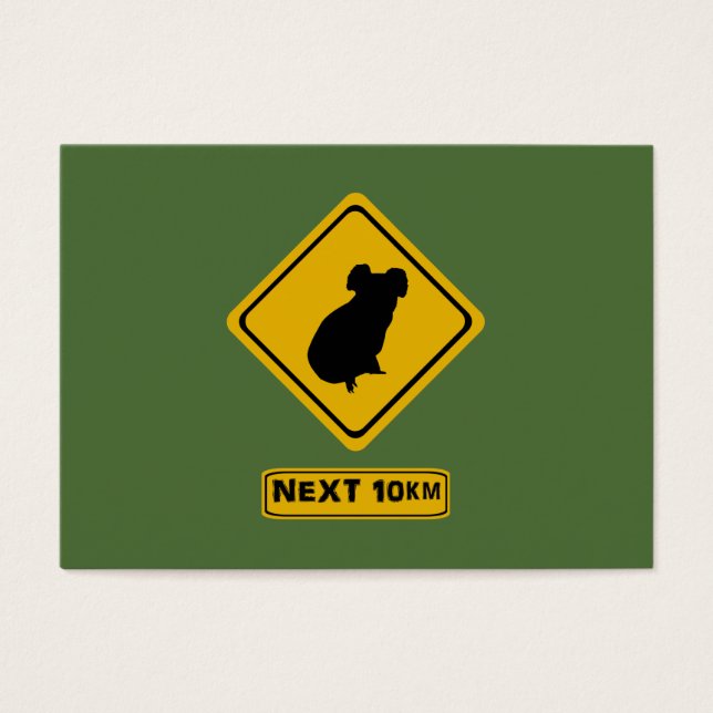 volgende 10 km koalas visitekaartjes (Voorkant)