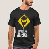 Volgende afrit voor Buitenlanders T-shirt (Voorkant)