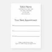 Volgende Afspraak Herinnering Schoonheidssalon Zwa Post-it® Notes (Voorkant)
