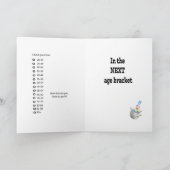 Volgende Age Bracket Pickleball Verjaardag Kaart (Binnen)