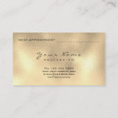 Volgende Appointes Uitbreiding Glitter Gold Afsprakenkaartje (Achterkant)