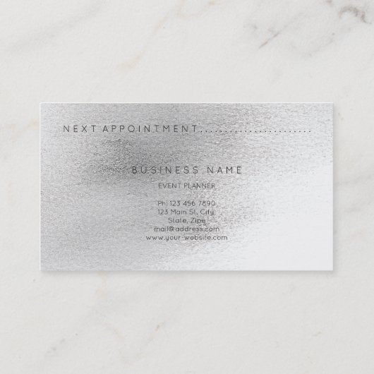 Volgende Benoeming Roos Gold Abstract Ocean Painti Afsprakenkaartje (Achterkant)