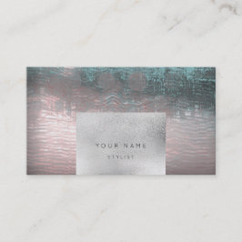 Volgende Benoeming Roos Gold Abstract Ocean Painti Afsprakenkaartje