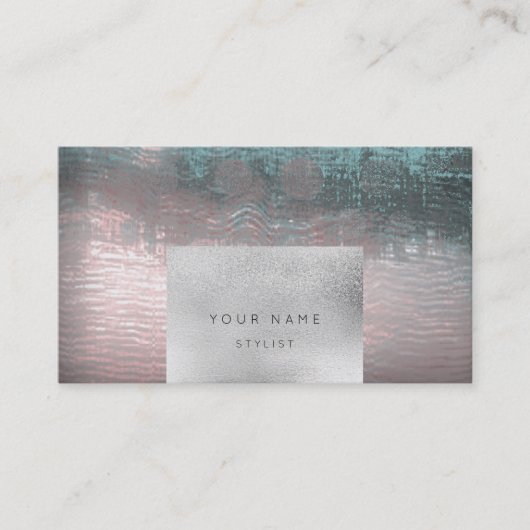 Volgende Benoeming Roos Gold Abstract Ocean Painti Afsprakenkaartje (Voorkant)