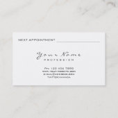 Volgende Benoeming Uitgebreide Glitter Beauty Afsprakenkaartje (Achterkant)