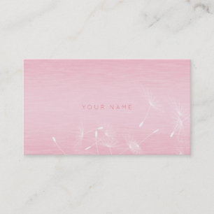 Volgende Benoemingskaart Dandelion Roze Therapist Afsprakenkaartje