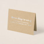 Volgende bij mij | Funny Bridesmaid/Maid of Honor Folie Kaarten<br><div class="desc">"DE TWEE DINGEN WAARVAN IK ZEKER BEN VAN 1. DE DUDE DIE IK MARIG 2. IK WIL DAT JE NAAR MIJ STAAT. "Ben je mijn Maid van eer?" Funny "Maid of Edelachtbare",  "Matron of Edelachtbare" of "Bridesmaid" zilverfolie voorstelkaarten.</div>