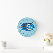 Volgende Full Blue Moon-glimlach Ronde Klok (Huis)