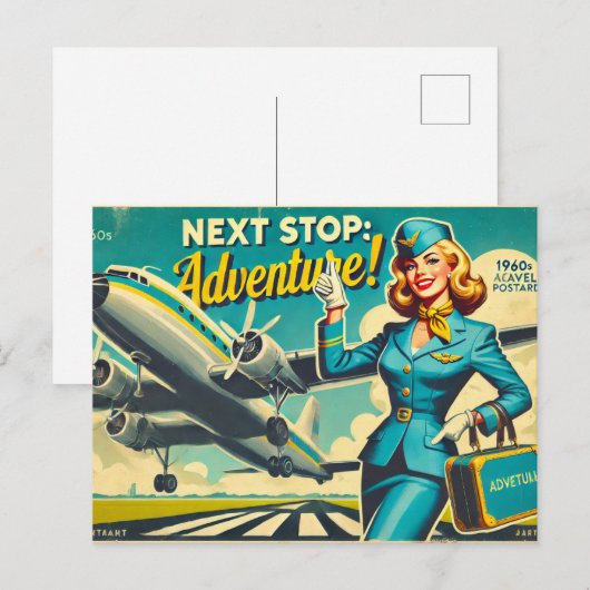 Volgende halte: Avontuur Briefkaart (Voorkant / Achterkant)