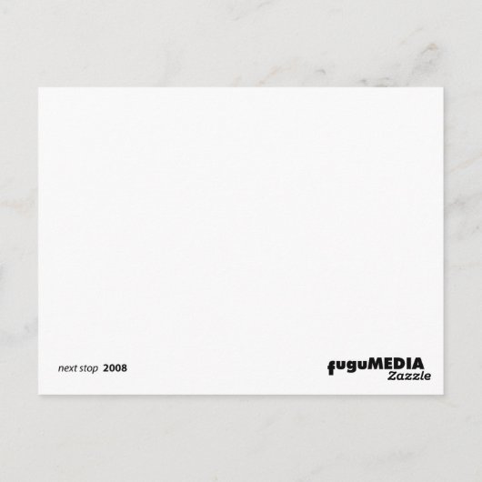 volgende halte briefkaart (Achterkant)