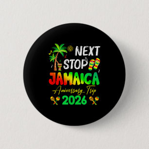 Volgende halte Jamaica 2026 Koppels Jubileum Famil Ronde Button 5,7 Cm