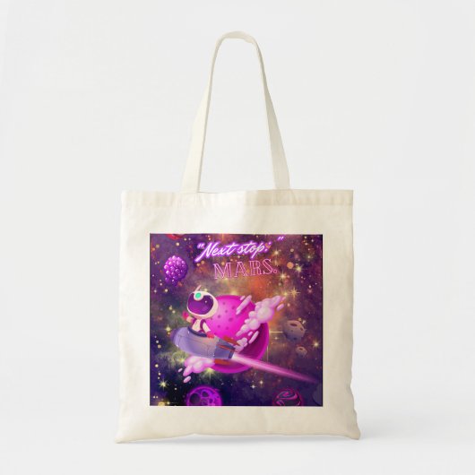 Volgende halte Mars Tote Bag (Voorkant)
