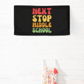 Volgende halte middelbare school - Funny Afstudere Spandoek (Insitu)