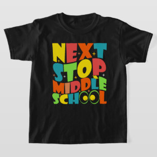 Volgende halte middelbare school grappige gezegden t-shirt