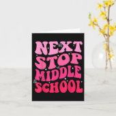 Volgende halte middelbare school groovy basisschoo kaart (Gele Bloem)