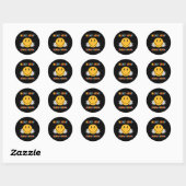 Volgende halte middelbare school groovy basisschoo ronde sticker (Vel)