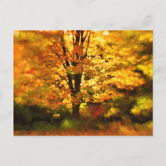Volgende herfst tekenen van structuur briefkaart (Voorkant)
