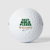 Volgende Hole Please Typography Golfballen (Voorkant)