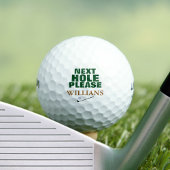 Volgende Hole Please Typography Golfballen