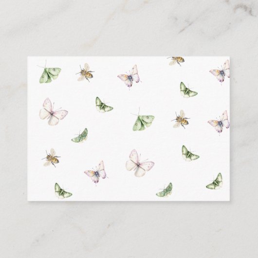 Volgende hoofdstuk Baby shower Boek Aanvraag Kaart (Achterkant)