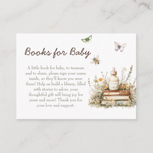 Volgende hoofdstuk Baby shower Boek Aanvraag Kaart (Voorkant)