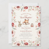 Volgende Hoofdstuk dieren wilde bloemen baby show Kaart (Voorkant)