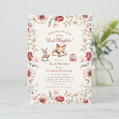 Volgende Hoofdstuk dieren wilde bloemen baby show Kaart (Staand voorkant)
