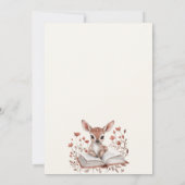 Volgende Hoofdstuk dieren wilde bloemen baby show Kaart (Achterkant)