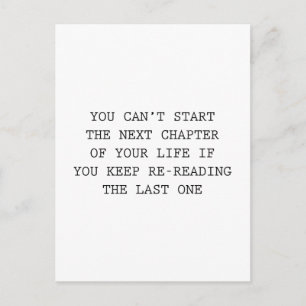 Volgende hoofdstuk van je leven briefkaart