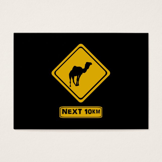 volgende kamelen van 10 km visitekaartjes (Voorkant)