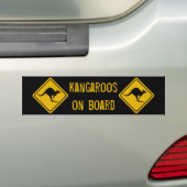 volgende kangoeroes van 10 km bumpersticker (Op auto)