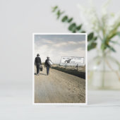 Volgende keer de trein proberen, Mannen lopen, sto Briefkaart (Staand voorkant)