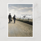 Volgende keer de trein proberen, Mannen lopen, sto Briefkaart (Voorkant)