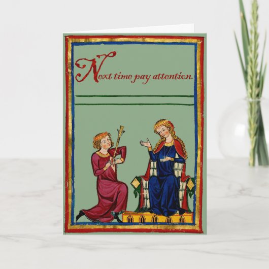 Volgende keer feestdagen kaart (Voorkant)