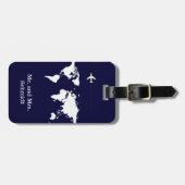 volgende meneer en mevrouw reizen gepersonaliseerd bagagelabel (Voorkant horizontaal)