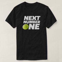 Volgende nummer één tennissport t-shirt