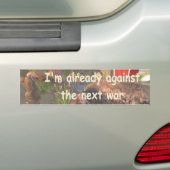 volgende oorlog bumpersticker (Op auto)