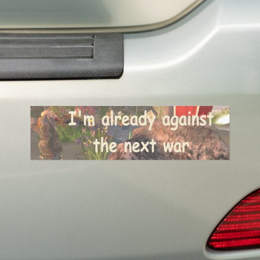 volgende oorlog bumpersticker (Op auto)