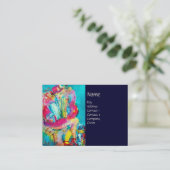 VOLGENDE SPELER IN DE NACHT, blauw Visitekaartje (Staand voorkant)