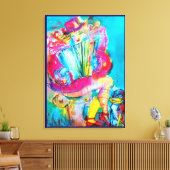 VOLGENDE SPELER IN DE NACHT CANVAS AFDRUK (Insitu (Woonkamer))